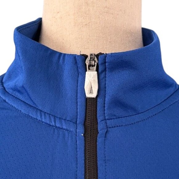 Spyder Shirt Men's Mock Neck Long Sleeve Active Pro Web Blue Stretch Large NWT - Picture 4 of 16